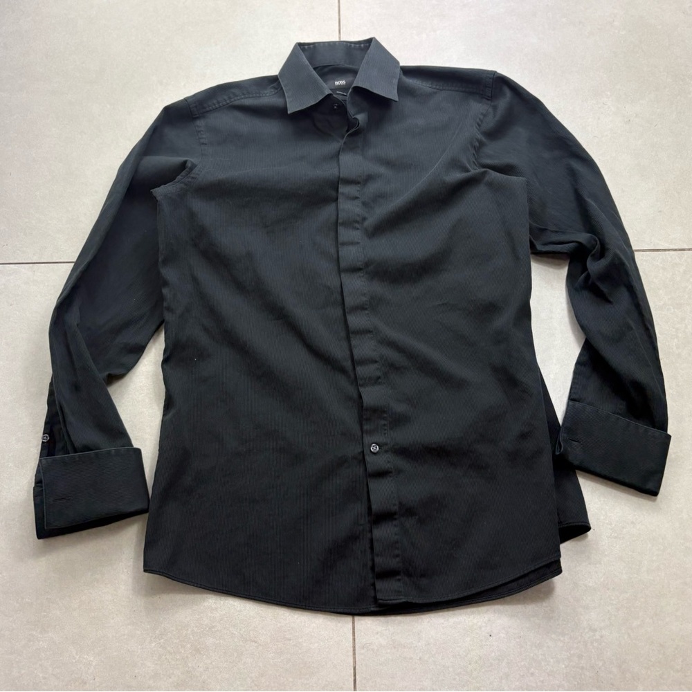 Boss Classic Black Dress Shirt
